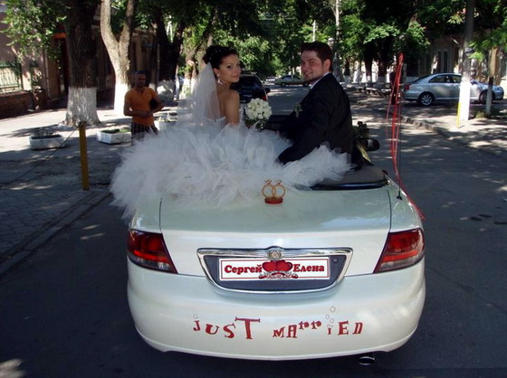 свадьба на кабриолете